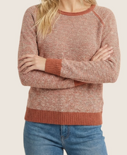 Load image into Gallery viewer, Rust Pinstripe Pullover Sweater
