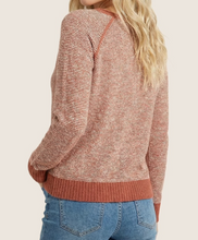 Load image into Gallery viewer, Rust Pinstripe Pullover Sweater
