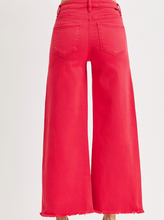 Load image into Gallery viewer, Red Wide Leg Jeans
