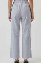 Load image into Gallery viewer, Textured Black Stripe Wide Leg Pants
