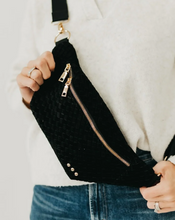 Load image into Gallery viewer, Slim Checker Woven Suede Bum Bag
