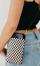 Load image into Gallery viewer, Checker Woven Double Duty Phone Bag

