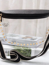 Load image into Gallery viewer, Studded Clear Game Day Crossbody Bag
