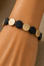 Load image into Gallery viewer, Mixed Metal Disc Stretch Bracelet
