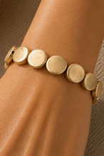 Load image into Gallery viewer, Mixed Metal Disc Stretch Bracelet

