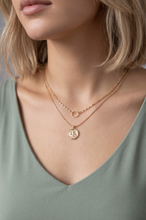 Load image into Gallery viewer, Circle &amp; Coin Necklace
