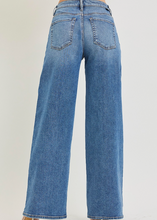 Load image into Gallery viewer, Shadow Stripe Slouchy Wide Leg Jeans
