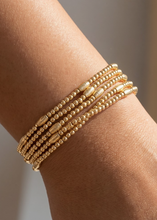 Load image into Gallery viewer, Five Strand Beaded Stretch Bracelet
