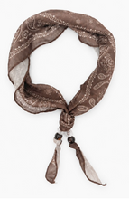 Load image into Gallery viewer, Paisley Beaded Skinny Scarf
