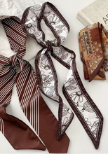 Load image into Gallery viewer, Brown Chic Skinny Scarf
