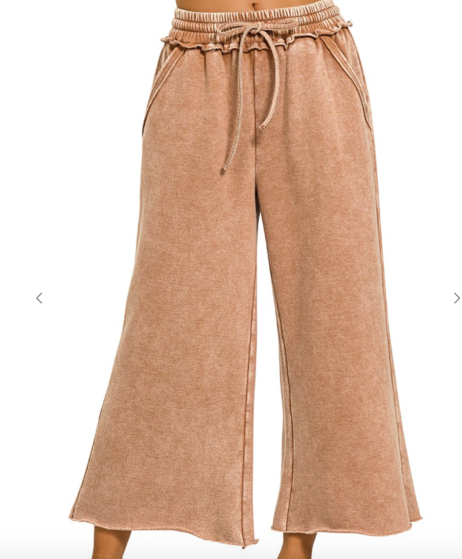 Rust Palazzo Sweatpants