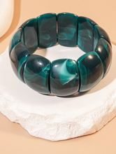 Load image into Gallery viewer, Acrylic Stretch Color-Block Bracelet
