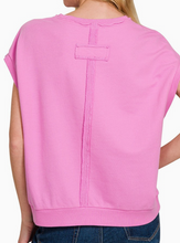 Load image into Gallery viewer, Pink Sleeveless Sweatshirt
