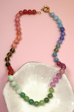 Load image into Gallery viewer, Stone Glass Mixed Colored Beads Necklaces
