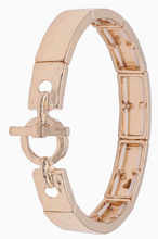 Load image into Gallery viewer, Gold Toggle Stretch Bracelet

