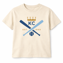 Load image into Gallery viewer, Ivory KC &amp; Bats Crop T-Shirt
