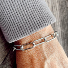 Load image into Gallery viewer, Stainless Steel Paper Clip Chain Bracelet
