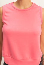 Load image into Gallery viewer, Pink Sleeveless Crewneck Top
