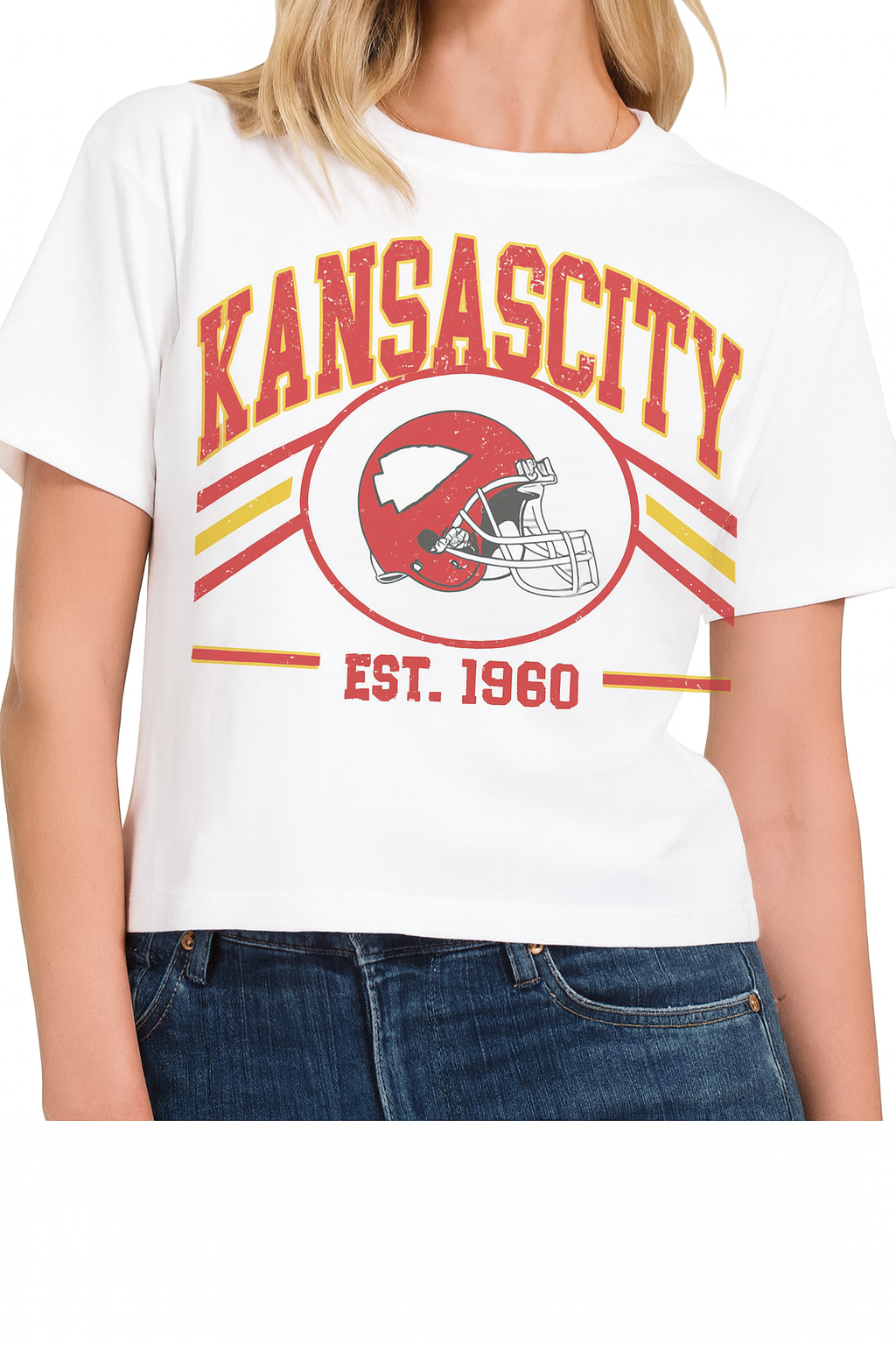 Kansas City Football Crop Tee
