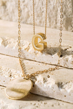 Load image into Gallery viewer, Letter Initial 2 Layered 15&quot; Necklace
