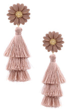 Load image into Gallery viewer, Foral Tassel Earring
