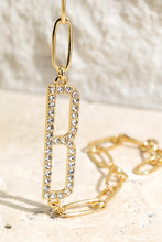 Load image into Gallery viewer, Crystal Initial Letter Bracelets
