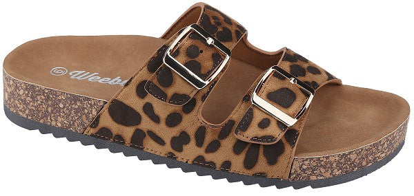 Animal Print Buckle Sandal