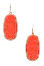 Load image into Gallery viewer, Colorful Druzy Oval Earrings
