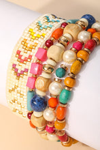 Load image into Gallery viewer, Multi Color Arrow Bead Bracelet Set
