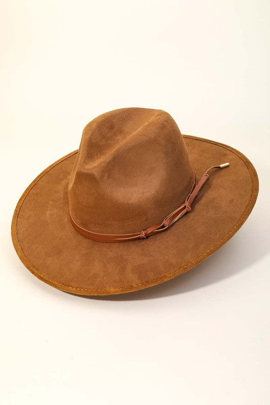 Brown Double Strap Tassel Cowboy/Fedora Hat