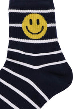 Load image into Gallery viewer, Smiley Face Stripped Socks
