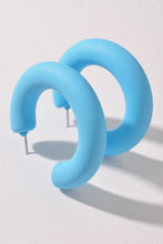 Load image into Gallery viewer, Matte Blue Hoops
