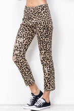 Load image into Gallery viewer, Animal Print Distressed Pants
