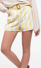 Load image into Gallery viewer, Yellow Pin Stripe Shorts
