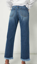 Load image into Gallery viewer, High Rise Straight leg w/ Frayed Hem
