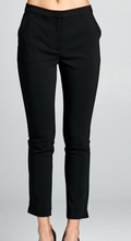 Load image into Gallery viewer, Black &quot;dress&quot; pants w/ Elastic
