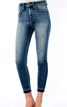 Load image into Gallery viewer, High Rise Dark Wash Ankle Skinny KanCan
