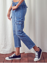 Load image into Gallery viewer, High Rise Cargo KanCan Jeans
