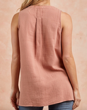 Load image into Gallery viewer, Dusty Rose Texture Sleeveless
