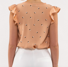 Load image into Gallery viewer, Dusty Peach Polka Dot Top
